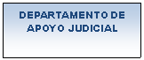 Cuadro de texto: DEPARTAMENTO DE
APOYO JUDICIAL
