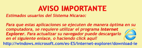 Aviso sobre Navegadores